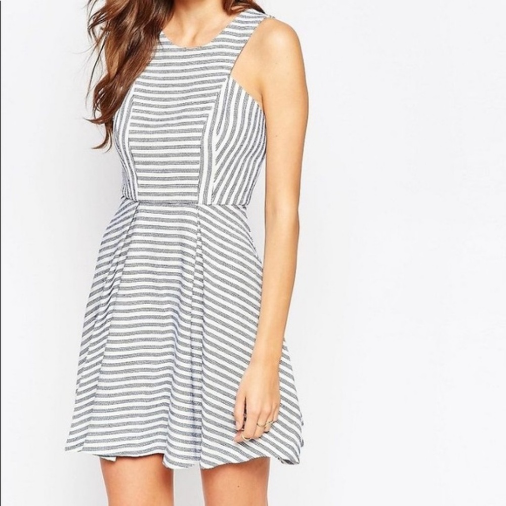 BCBG Blue & White Fit&Flare